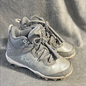 Under Armour Kids Silver and Gray Sneakers